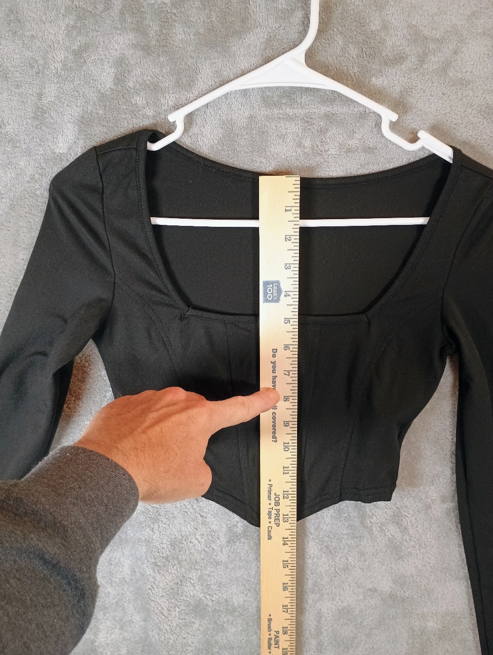 SHEIN Black Long Sleeve Corset Top XS - Picture 8 of 11